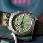 ADPT Series 1 GMT Titanium Field Watch with Mossy Shale Dial #ADPT-DT-MS