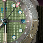 ADPT Series 1 GMT Titanium Field Watch with Mossy Shale Dial #ADPT-DT-MS