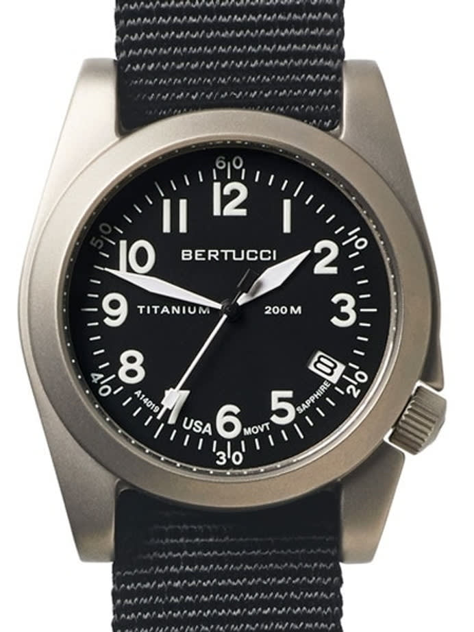 Bertucci  A-11T Americana Titanium Watch with Black Nylon Strap #13330