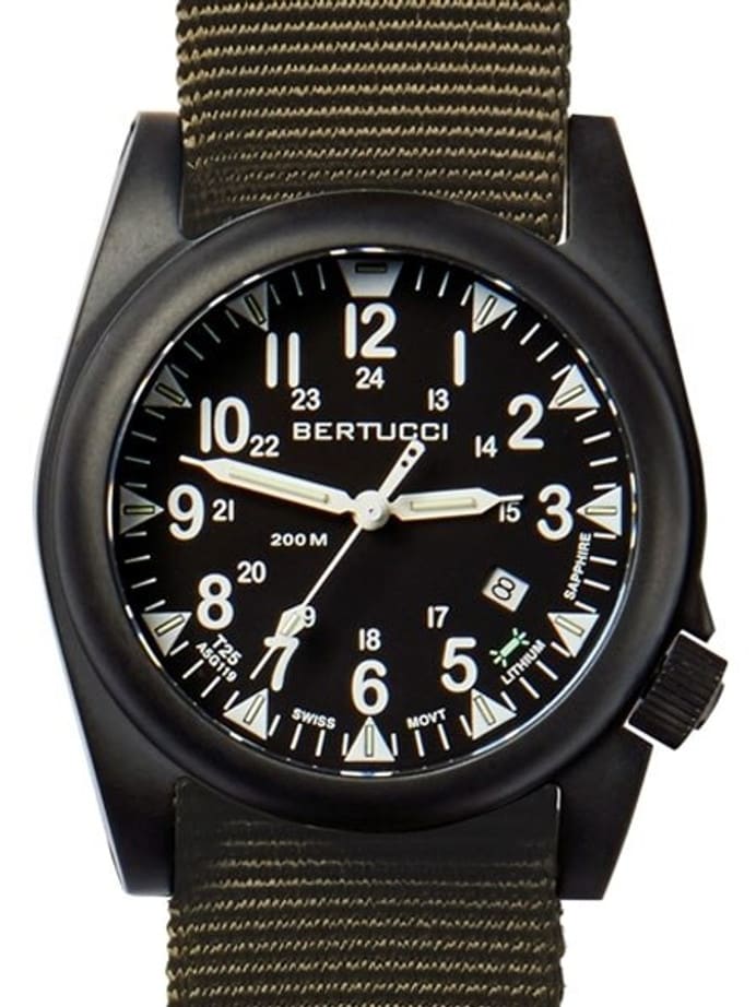 Bertucci A-5S Ballista Field Watch with Swiss Micro Tube Illumination #13551