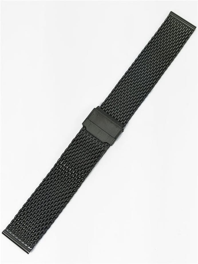 Vollmer Brushed Black PVD Mesh Bracelet with Easy Adjust Buckle #13080H0 (20mm)