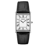 Seiko Classic Thin Quartz Dress Watch with Stainless Steel Case #SWR049
