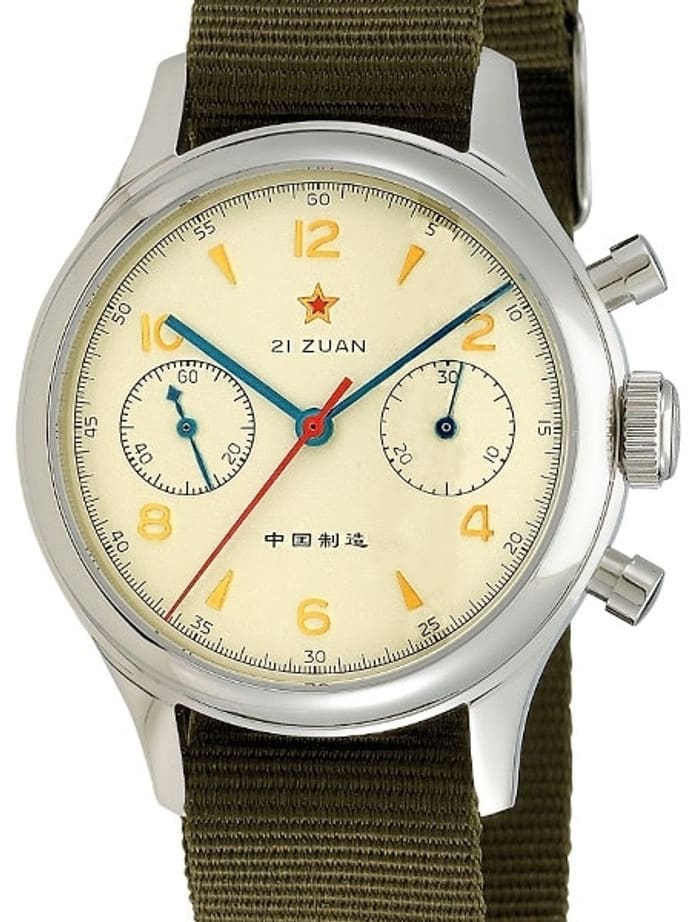 Seagull 1963 Hand Wind Mechanical Chronograph with Sapphire Crystal #6345G-2901