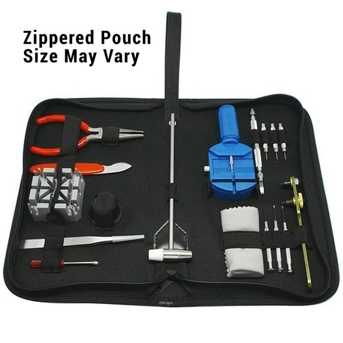 Watch Tool Kit for Strap Changes and Bracelet Sizing, etc. in a Zippered Pouch #TSA7003