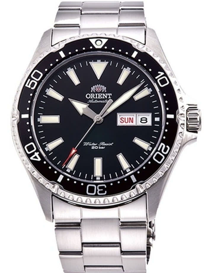 Scratch and Dent - Orient Kamasu Black Dial Automatic Dive Watch with Sapphire Crystal #SND990