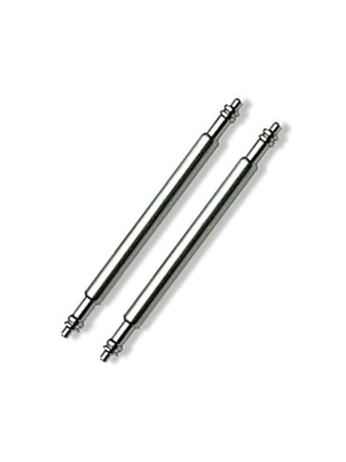 Pair of Thick 22mm Double Flange Spring Bars for Watch Straps and Bracelets #SDF-178S-22