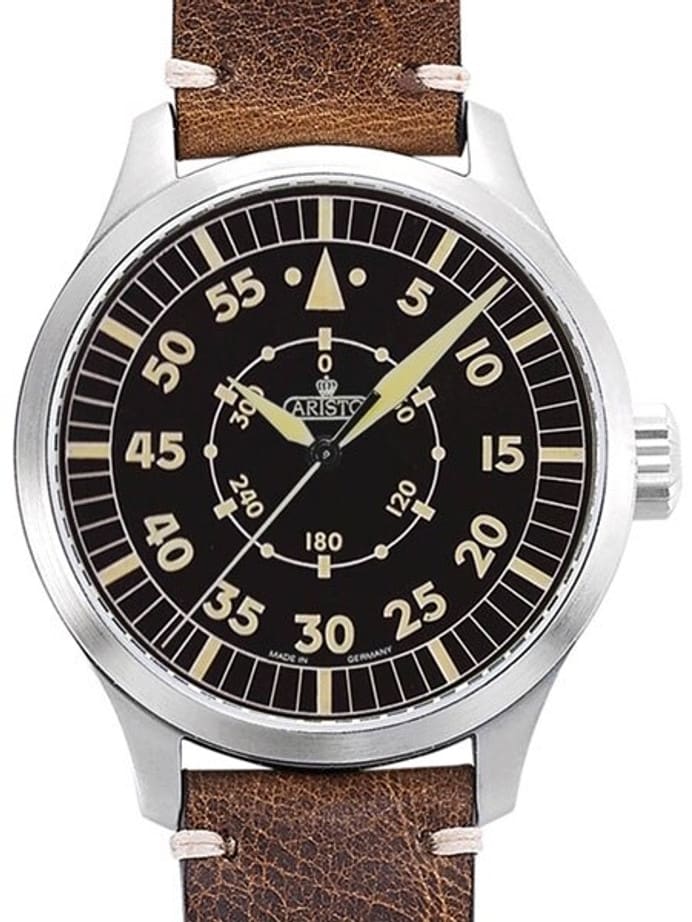 Aristo 47mm Swiss ETA Automatic Vintage Navigator Watch with Sapphire Crystal #7H99