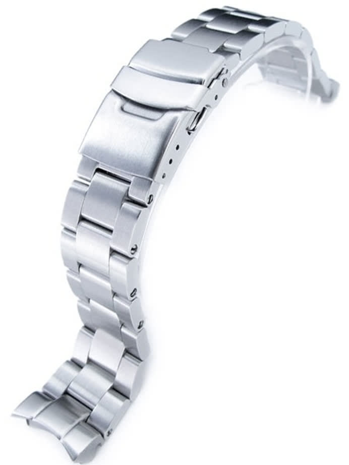 Strapcode 20mm Super-O "Boyer" watch band for SEIKO SKX013 Curved End #SS201803B049