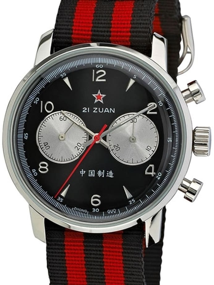 Seagull 1963 Hand Wind Mechanical Chronograph with Black Dial #6488-2901B
