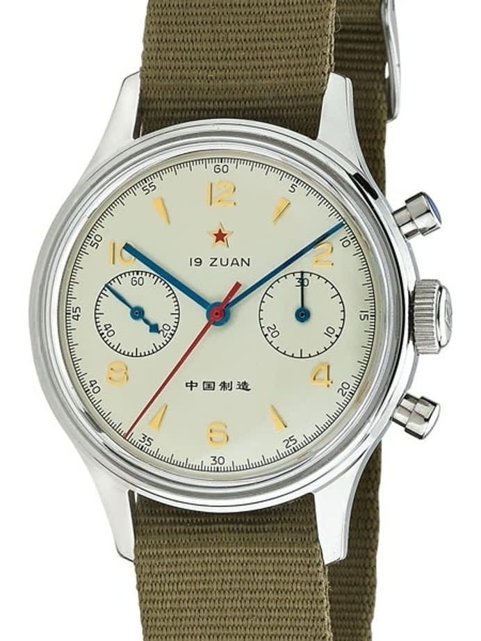 Seagull 1963 Hand Wind Mechanical Chronograph with Acrylic Crystal #6345A-2901