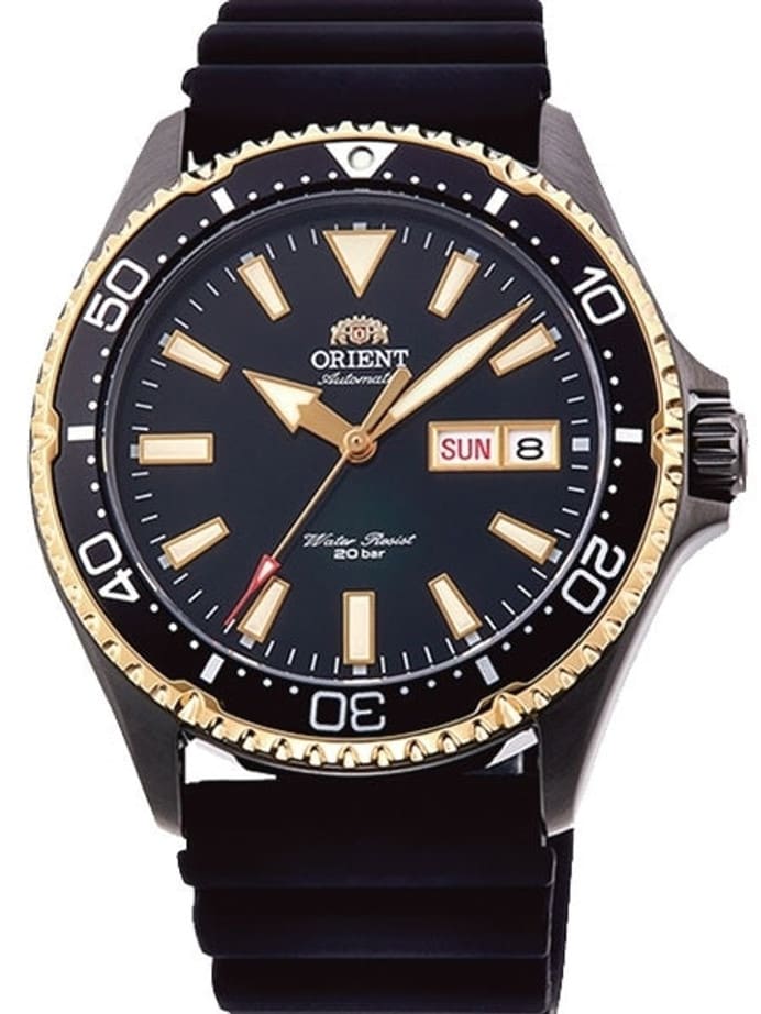 Scratch and Dent - Orient Kamasu Black Dial Automatic Dive Watch with Sapphire Crystal #SND989