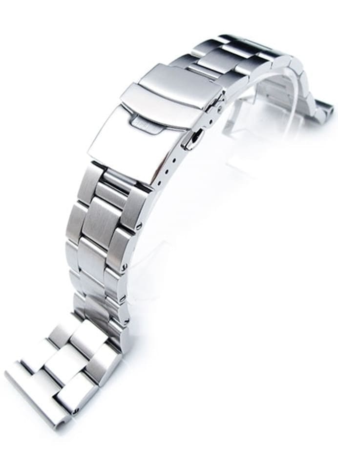 Strapcode 22mm Super-O "Boyer" watch band with Straight Ends #SS221803B019S