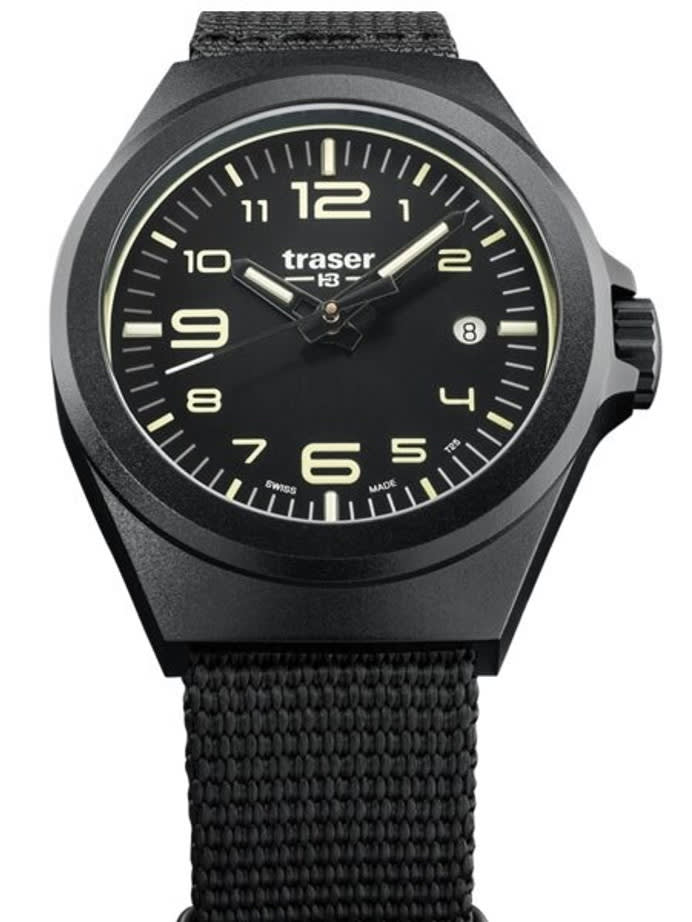 Traser P59 Essential S Black Dial Watch w/Trigalight + SuperLuminova #108212