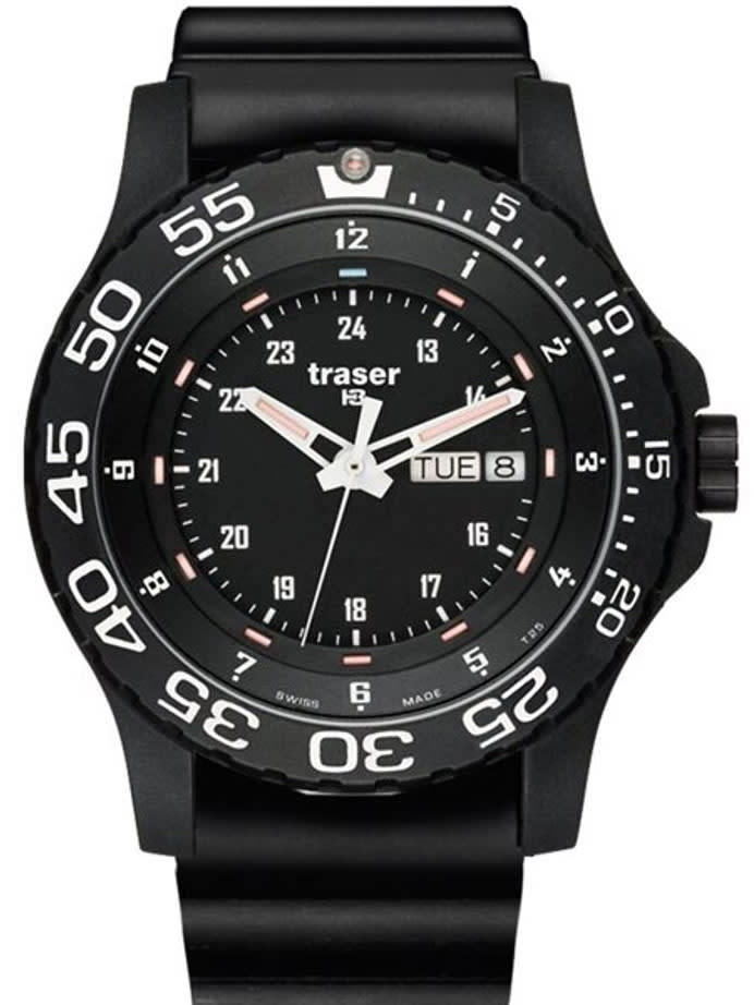 Traser Elite Red Military Watch with 45mm Case and a Sapphire Crystal #100378