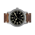 Aristo 38.5mm Swiss Automatic Vintage Aviator Watch with Sapphire Crystal #5H100 Side