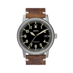 Aristo 38.5mm Swiss Automatic Vintage Aviator Watch with Sapphire Crystal #5H100