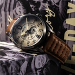 AVI-8 Spitfire Type 300 VE-Day 80th LE Valour Canvas Watch #AV-4073-02