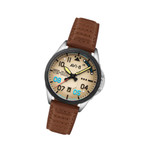 AVI-8 P-51 Mustang Patriot VE-Day 80th LE Victory Cream Watch #AV-4082-04