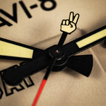 AVI-8 P-51 Mustang Patriot VE-Day 80th LE Victory Cream Watch #AV-4082-04