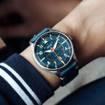 AVI-8 Hawker Hurricane Kent Automatic Sussex with Blue Dial #AV-4094-02