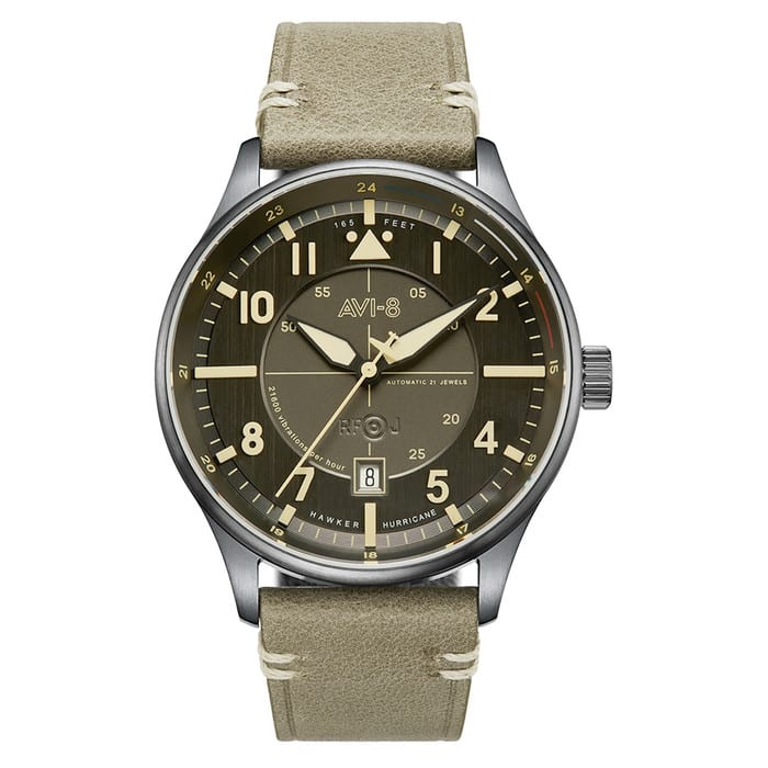 AVI-8 Hawker Hurricane Kent Automatic Stanton with Gray Dial #AV-4094-04