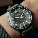 AVI-8 Hawker Hurricane Kent Automatic Stanton with Gray Dial #AV-4094-04
