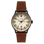 AVI-8 Hawker Hurricane VE-Day 80th LE Vanguard Beige Watch #AV-4094-06