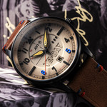 AVI-8 Hawker Hurricane VE-Day 80th LE Vanguard Beige Watch #AV-4094-06