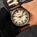 AVI-8 Hawker Hurricane VE-Day 80th LE Vanguard Beige Watch #AV-4094-06
