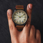 AVI-8 Hawker Hurricane VE-Day 80th LE Vanguard Beige Watch #AV-4094-06