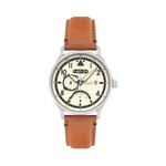 AVI-8 McKellar Dual Time Watch with Ivory Dial #AV-4101-0C
