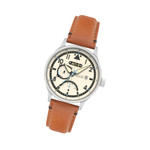 AVI-8 McKellar Dual Time Watch with Ivory Dial #AV-4101-0C