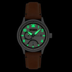 AVI-8 McKellar Dual Time Watch with Ivory Dial #AV-4101-0C