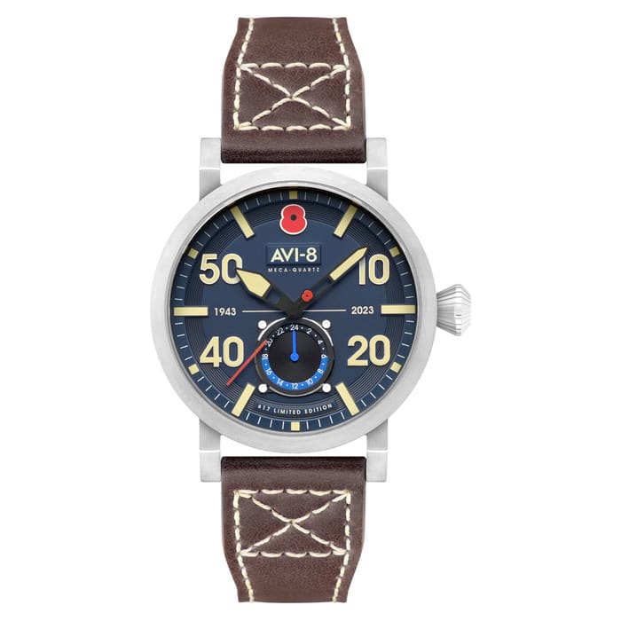 AVI-8 Royal British Legion Meca-Quartz LE Watch with Navy Blue Dial #AV-4108-RBL-02