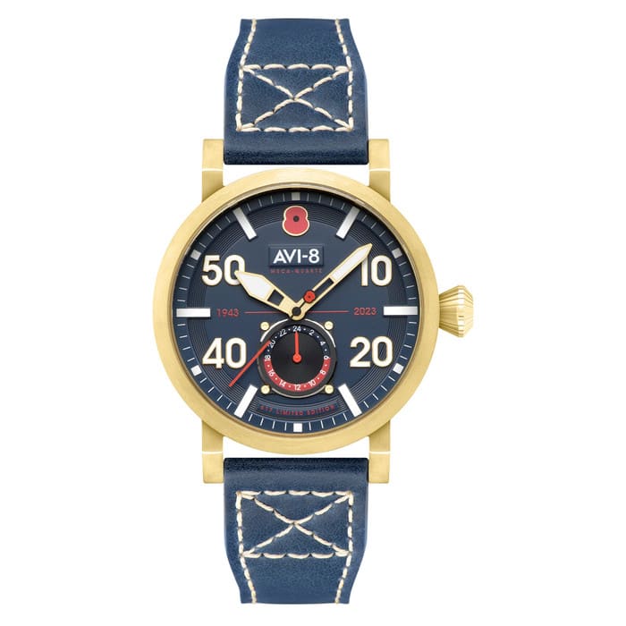 AVI-8 Royal British Legion Meca-Quartz LE Watch with Midnight Blue Dial #AV-4108-RBL-03