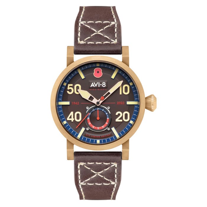 AVI-8 Royal British Legion Meca-Quartz LE Watch with Carbon Brown Dial #AV-4108-RBL-05