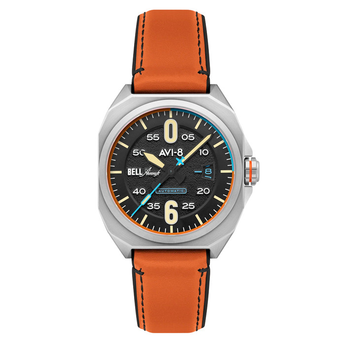 AVI-8 Bell X-1 Machbuster Automatic Graphite Black Dial #AV-4115-01