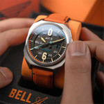 AVI-8 Bell X-1 Machbuster Automatic Graphite Black Dial #AV-4115-01