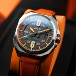 AVI-8 Bell X-1 Machbuster Automatic Graphite Black Dial #AV-4115-01