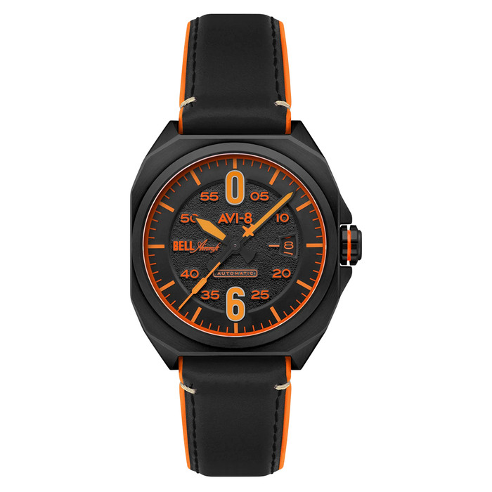 AVI-8 Bell X-1 Machbuster Automatic Jet Black Dial #AV-4115-04