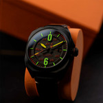 AVI-8 Bell X-1 Machbuster Automatic Jet Black Dial #AV-4115-04