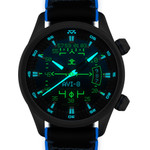 AVI-8 Hawker Harrier HUD Automatic with Gradient Blue Dial #AV-4117-01