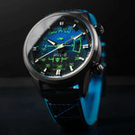 AVI-8 Hawker Harrier HUD Automatic with Gradient Blue Dial #AV-4117-01