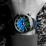 AVI-8 Hawker Harrier HUD Automatic with Gradient Blue Dial #AV-4117-01