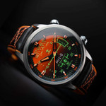 AVI-8 Hawker Harrier HUD Automatic with Gradient Orange Dial #AV-4117-03