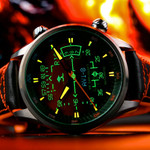 AVI-8 Hawker Harrier HUD Automatic with Gradient Orange Dial #AV-4117-03