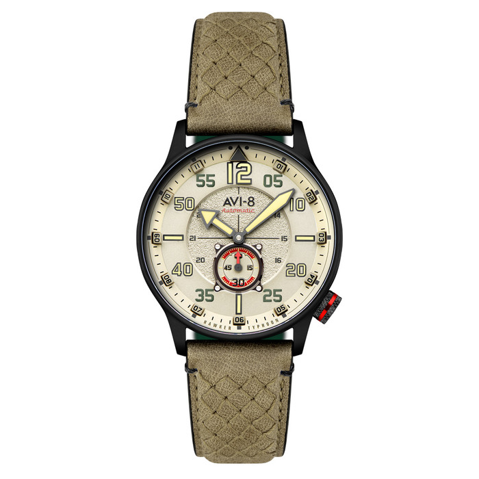 AVI-8 Hawker Typhoon Baldwin Automatic Dark Khaki Dial #AV-4119-04