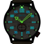 AVI-8 Hawker Typhoon Baldwin Automatic Dark Khaki Dial #AV-4119-04
