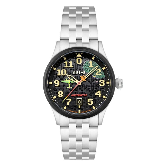 AVI-8  FLYBOY Capcom 1942 Automatic Pixel LE Silver Ace #AV-4121-11