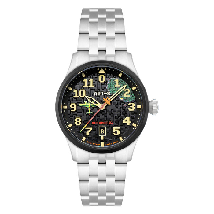 AVI-8 FLYBOY Capcom 1942 Automatic Pixel LE Silver Ace #AV-4121-11